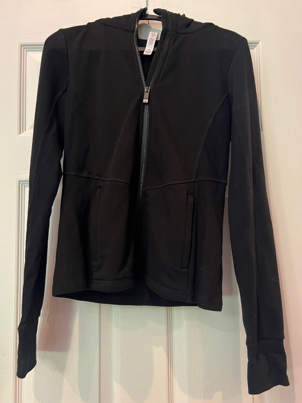 ALO Yoga Women's Black Zip Hoodie Jacket
